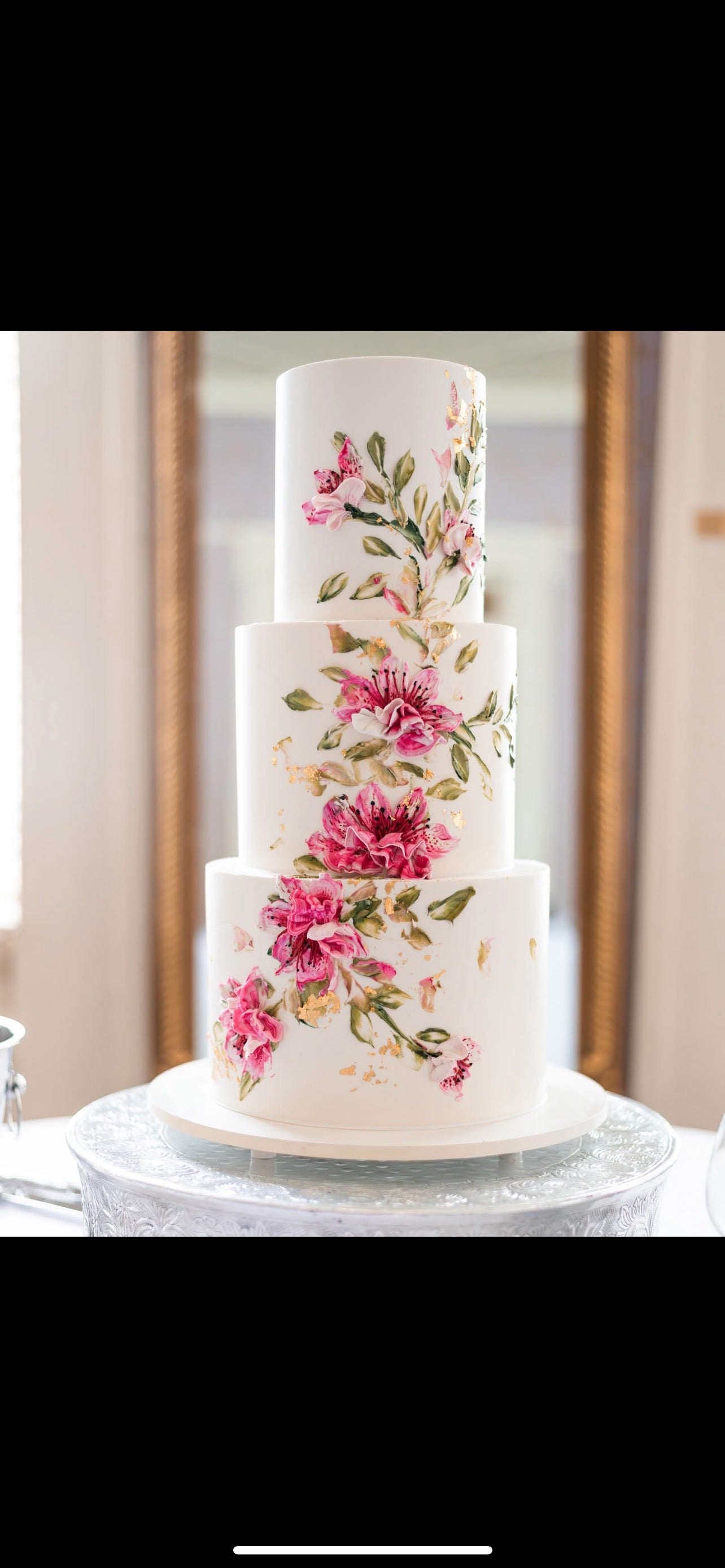 Painted Buttercream Wedding Cakes