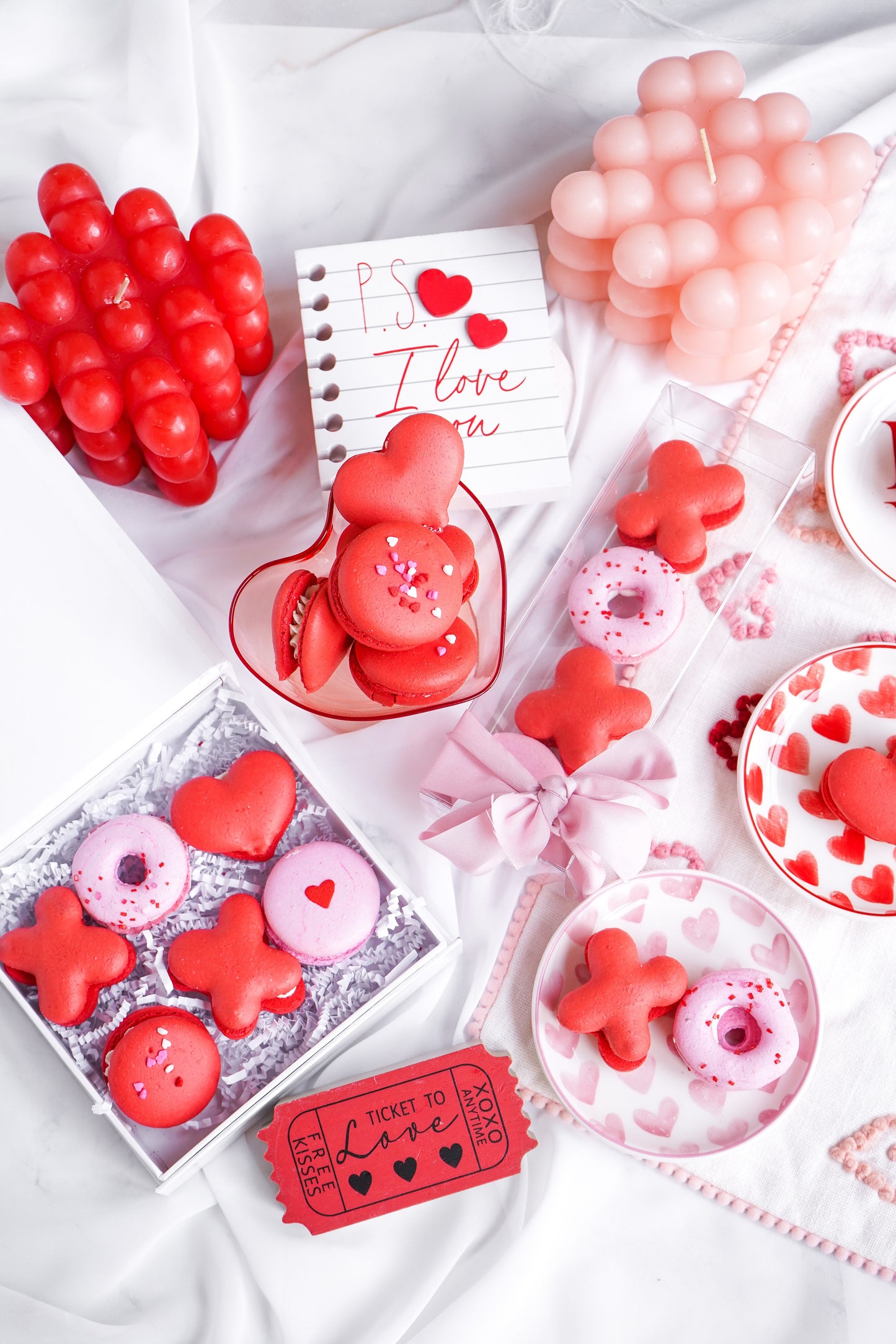 Valentine Macarons Set- Pack of 6