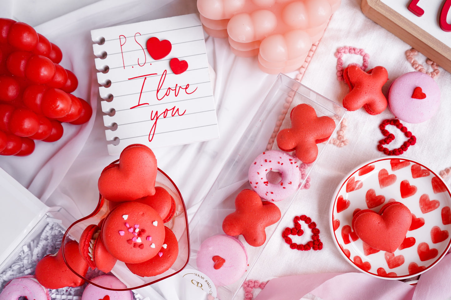 Valentine XOXO Macarons - Pack of 4