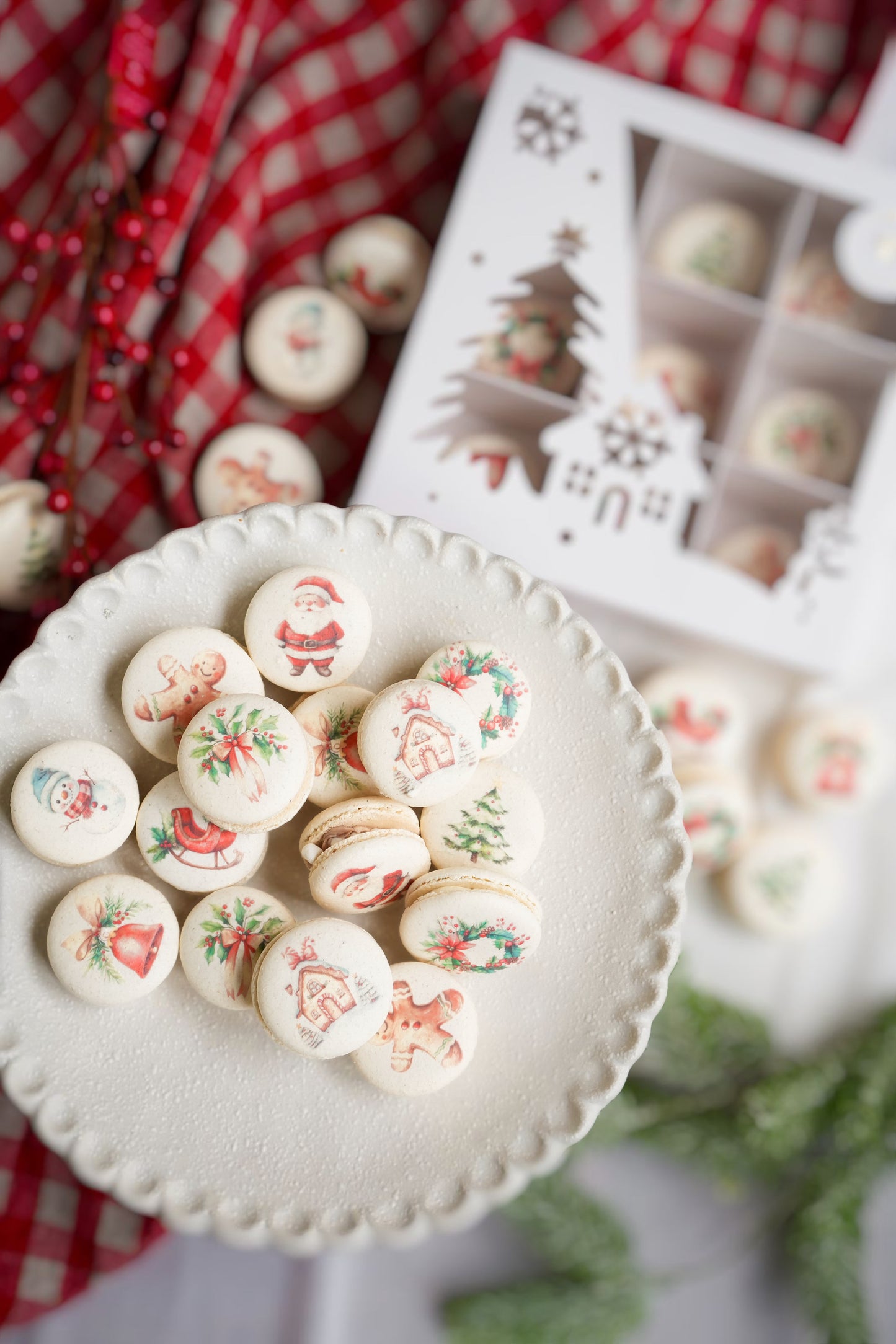 HO-HO-HOLIDAY MACARON SET (9pcs)